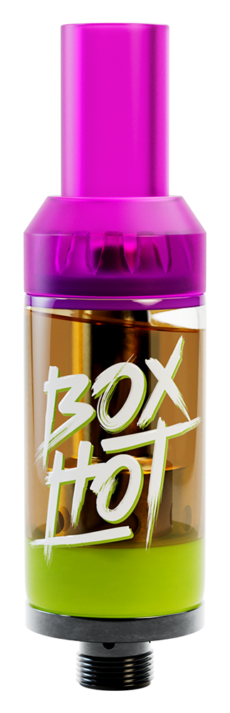 A purple Grape Smuggler BOXHOT vape.